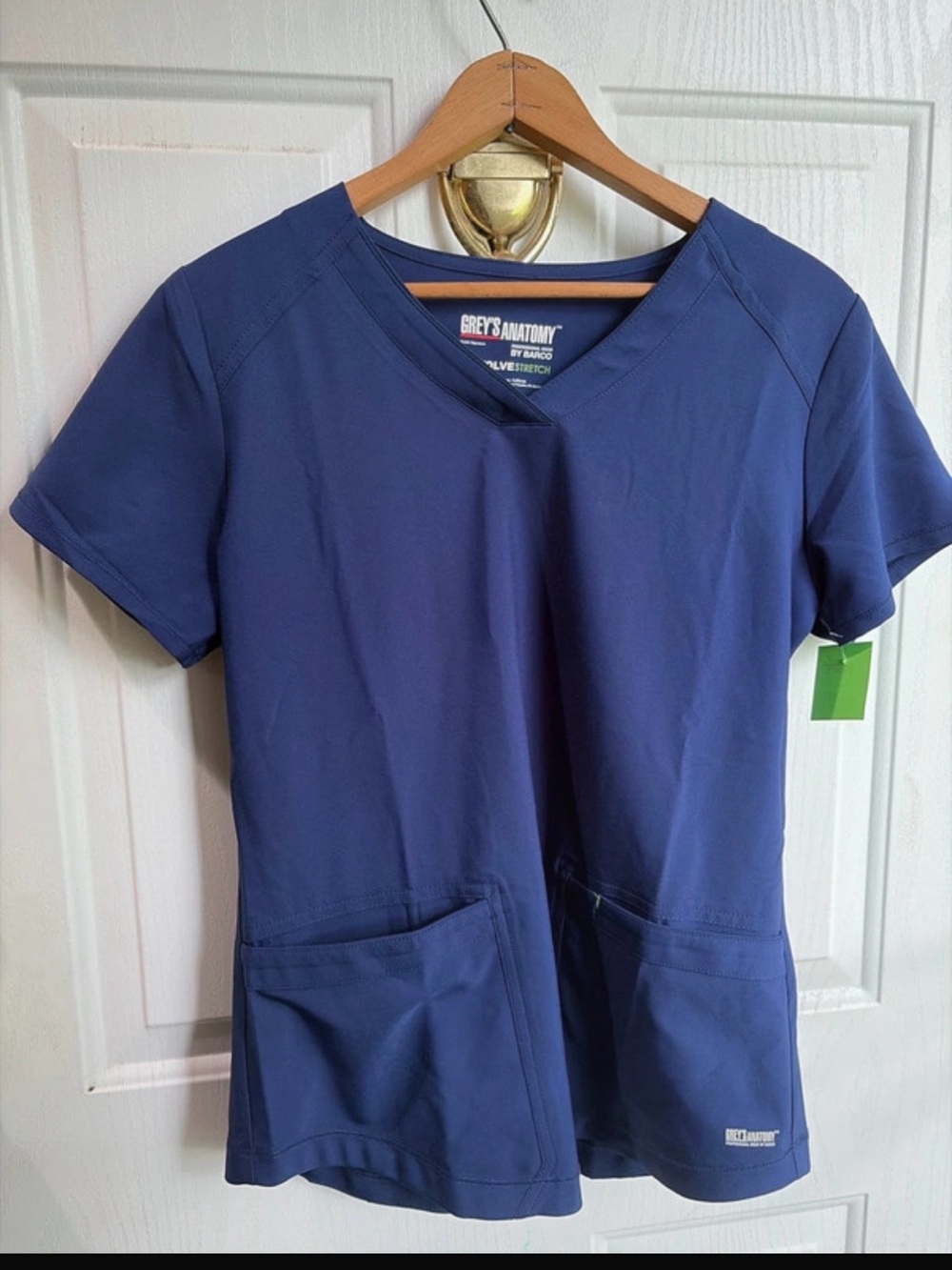 Grey's Anatomy Navy V-Neck Scrub Top by Barco